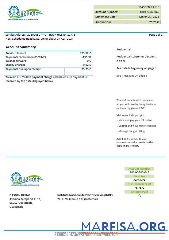 Blank Hong Kong CLP Power Hong Kong Limited business utility bill template in Word and PDF formats